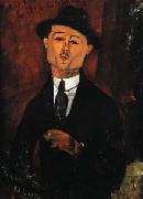 Amedeo Modigliani Portrait of Paul Guillaume ( Novo Pilota ) oil on canvas